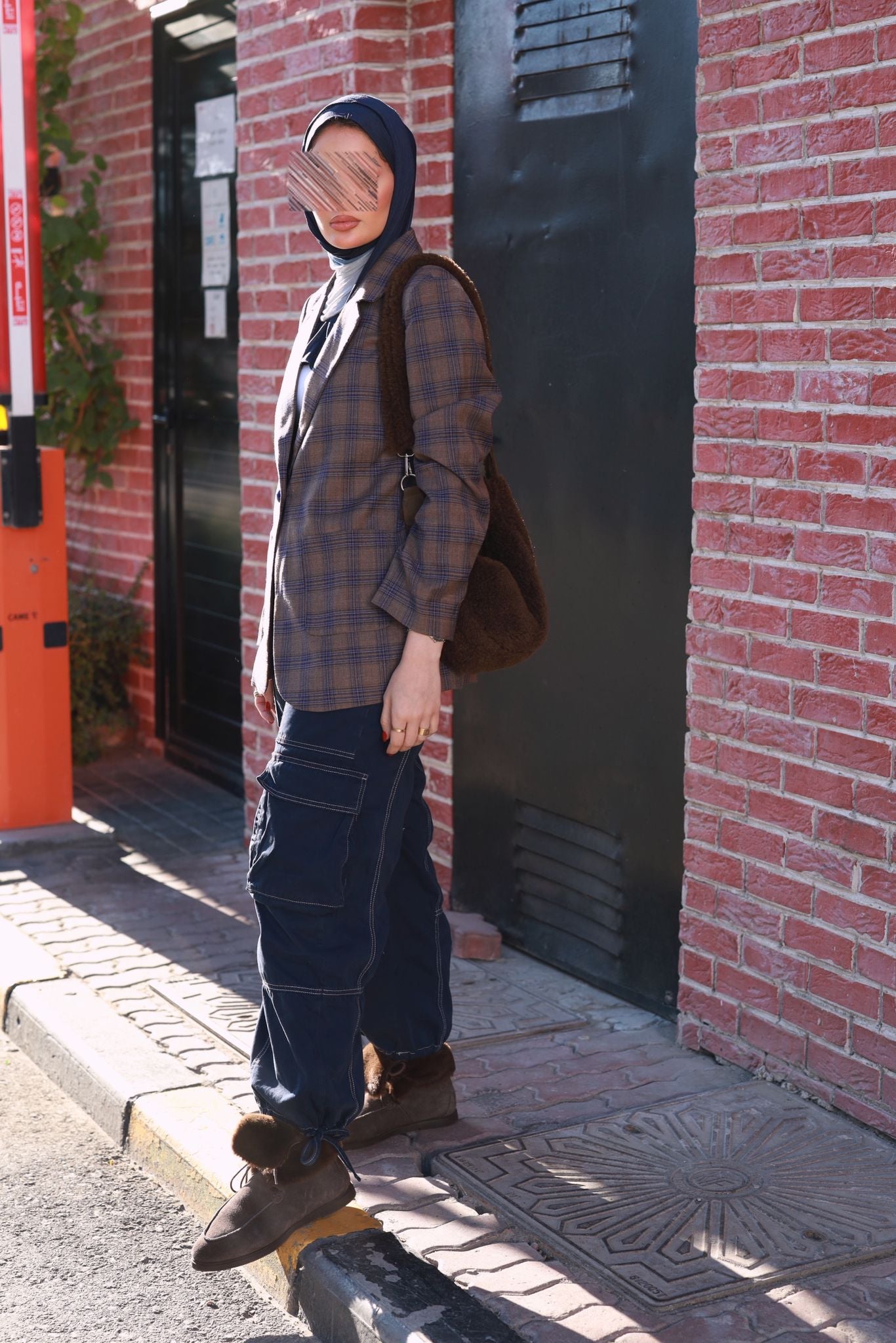 Blue Checkerd Blazer