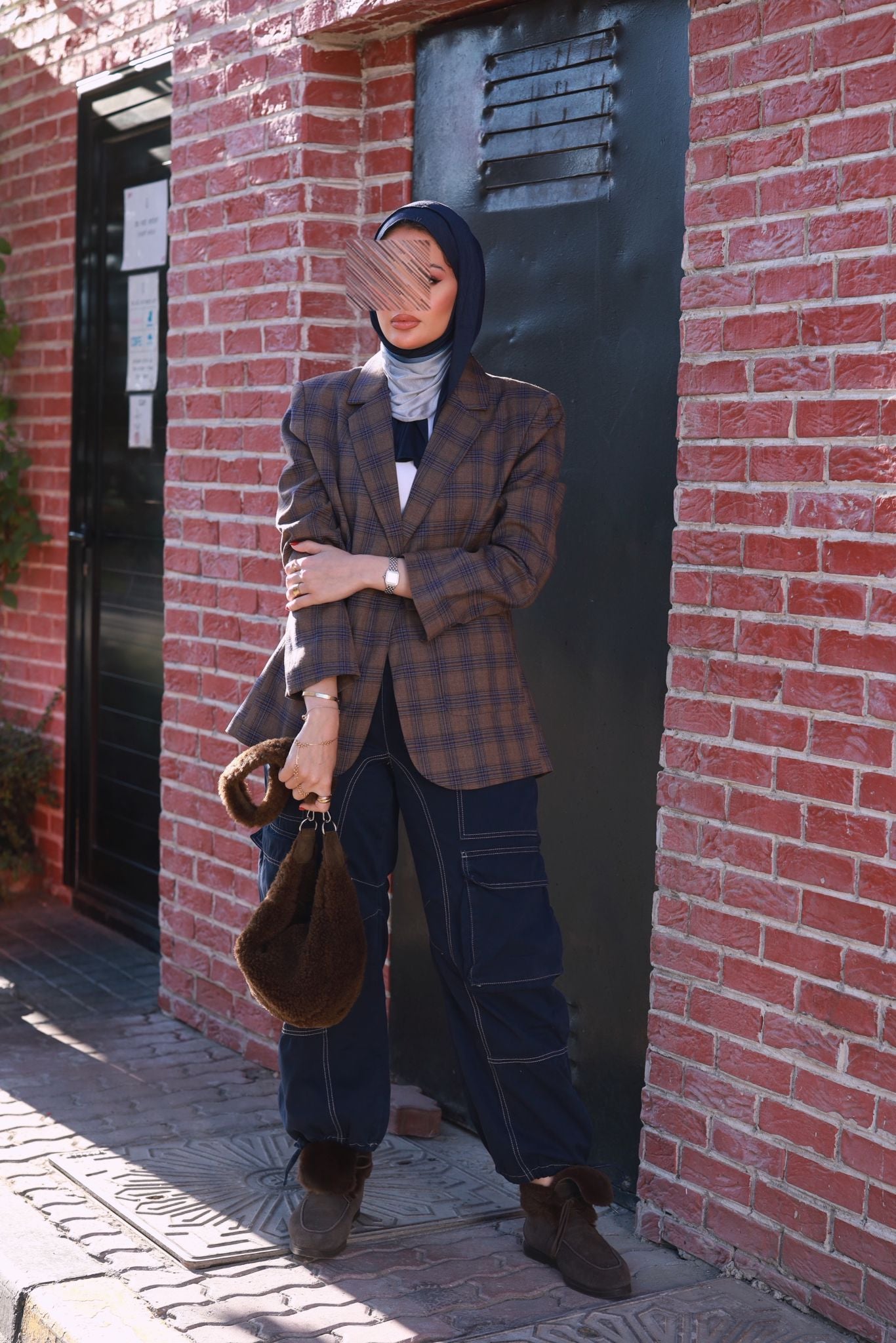 Blue Checkerd Blazer