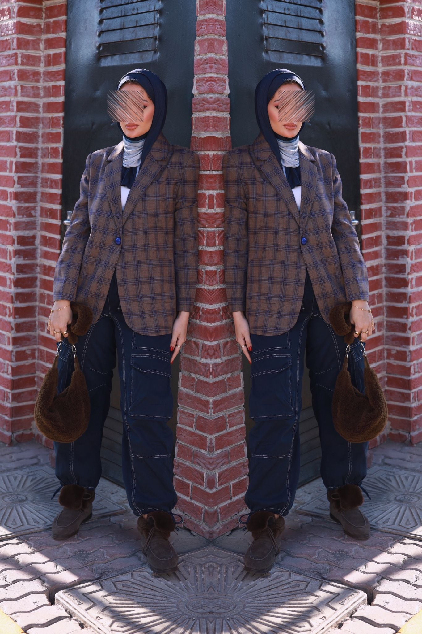 Blue Checkerd Blazer