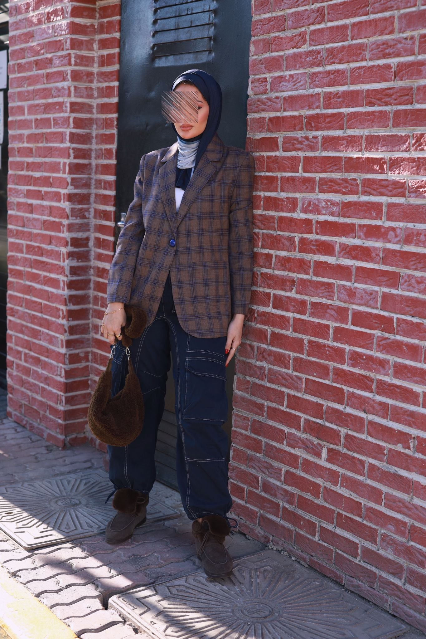 Blue Checkerd Blazer