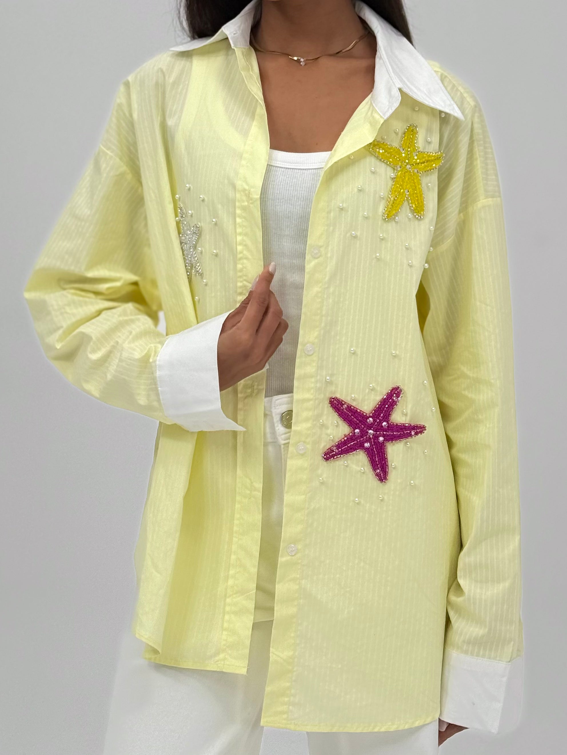 Beaded starfish shirt